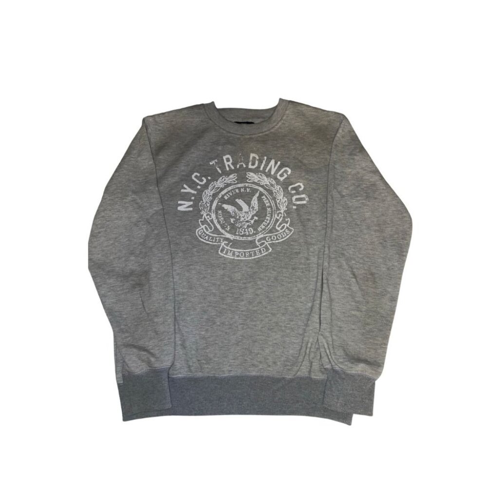 Grey Comfy Crewneck Sweatshirt